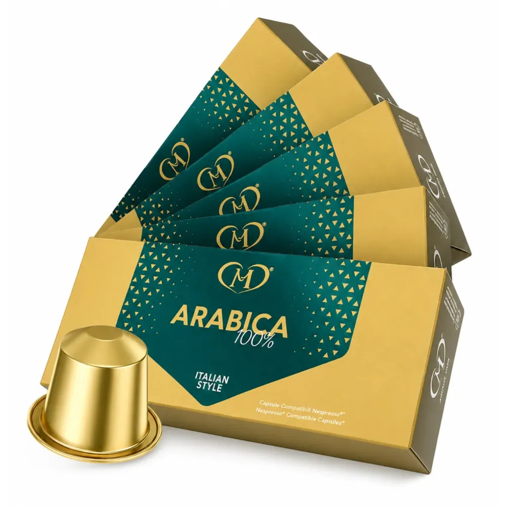 Capsule Compatibili Nespresso® Arabica in Alluminio - Cofanetto