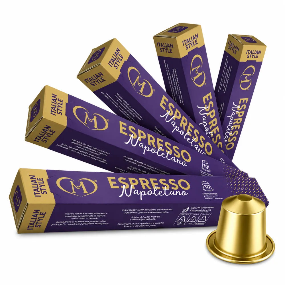 Tubo Capsule Compatibili Nespresso®* Espresso Napoletano in Alluminio